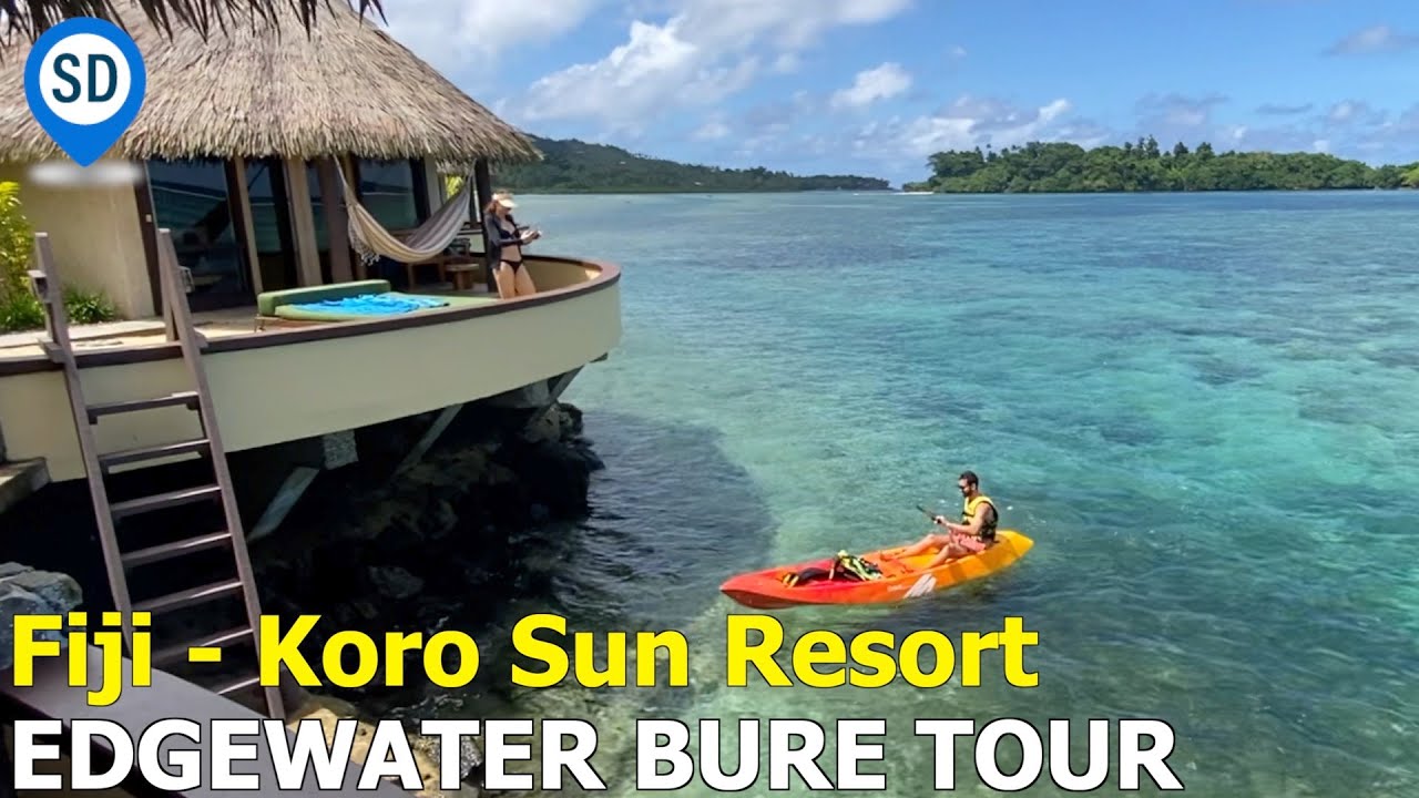 Vanua Levu, Fiji's Koro Sun Resort - Waterfront Edgewater Bure Tour