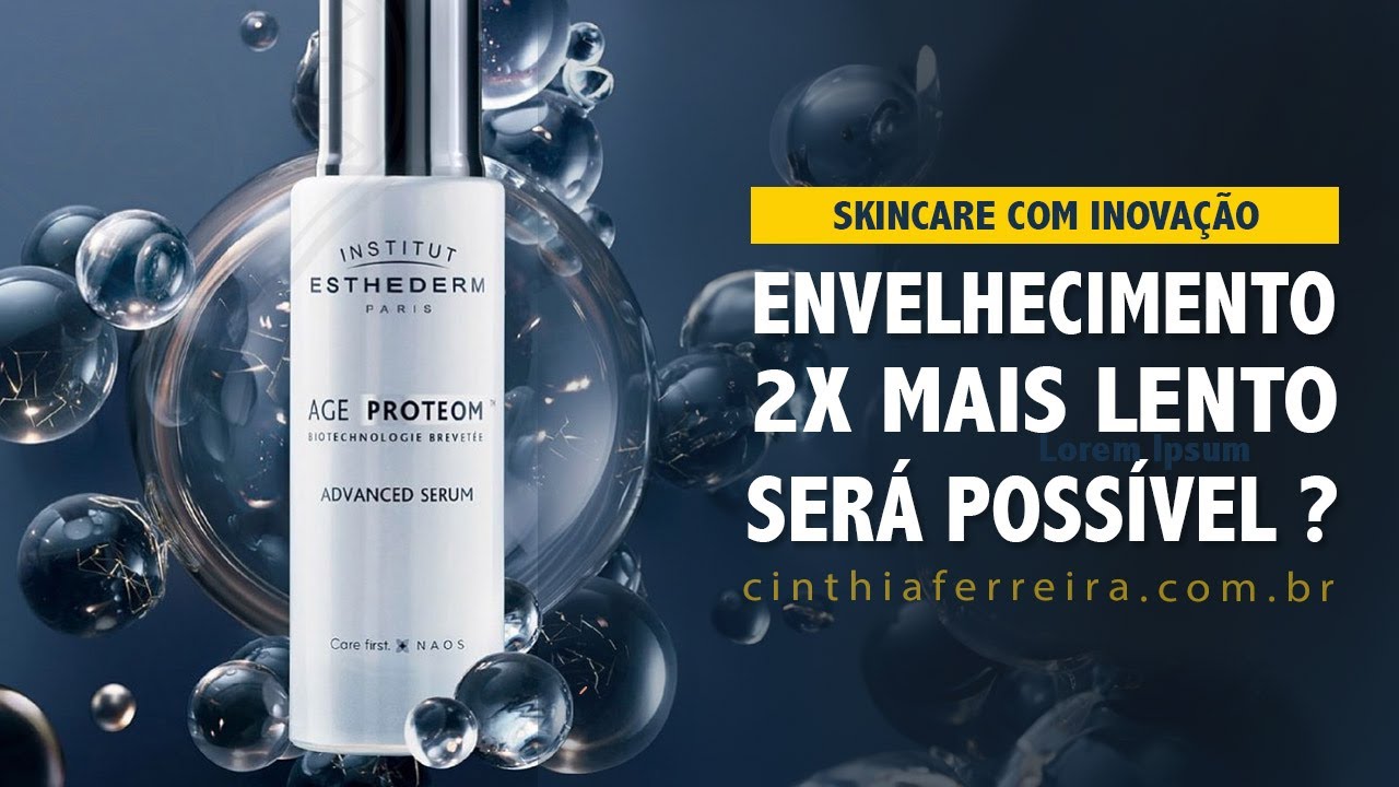 Imagina a sua pele envelhecendo mais lentamente ? Sim eu testei o novo Age Proteom.