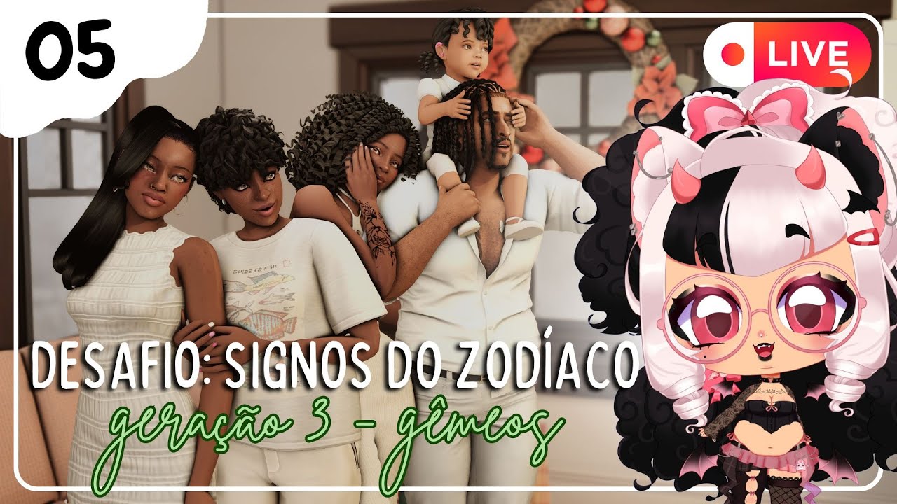 🔴 LIVE: Ep. 05 🥑 Legado Signos: Geração 3 🥑 | the sims 4 | letixiasims