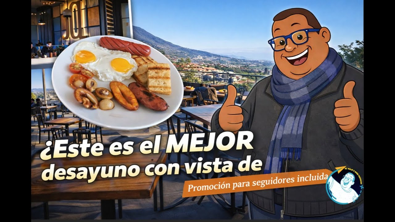 ¿Este es el MEJOR desayuno con vista de San Salvador? | JOL Beer Garden| (Promoción para seguidores)