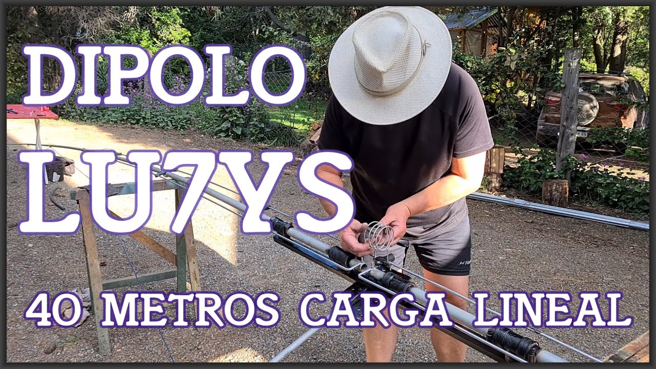 Dipolo LU7YS Rotativo con Carga Lineal para 40 metros