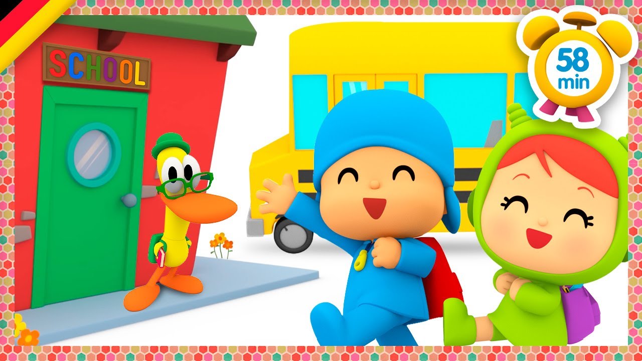 🏫 POCOYO DEUTSCH - Zurück zur Schule mit Yanko [ 58 minuten ] | CARTOONS und SERIEN für KINDER