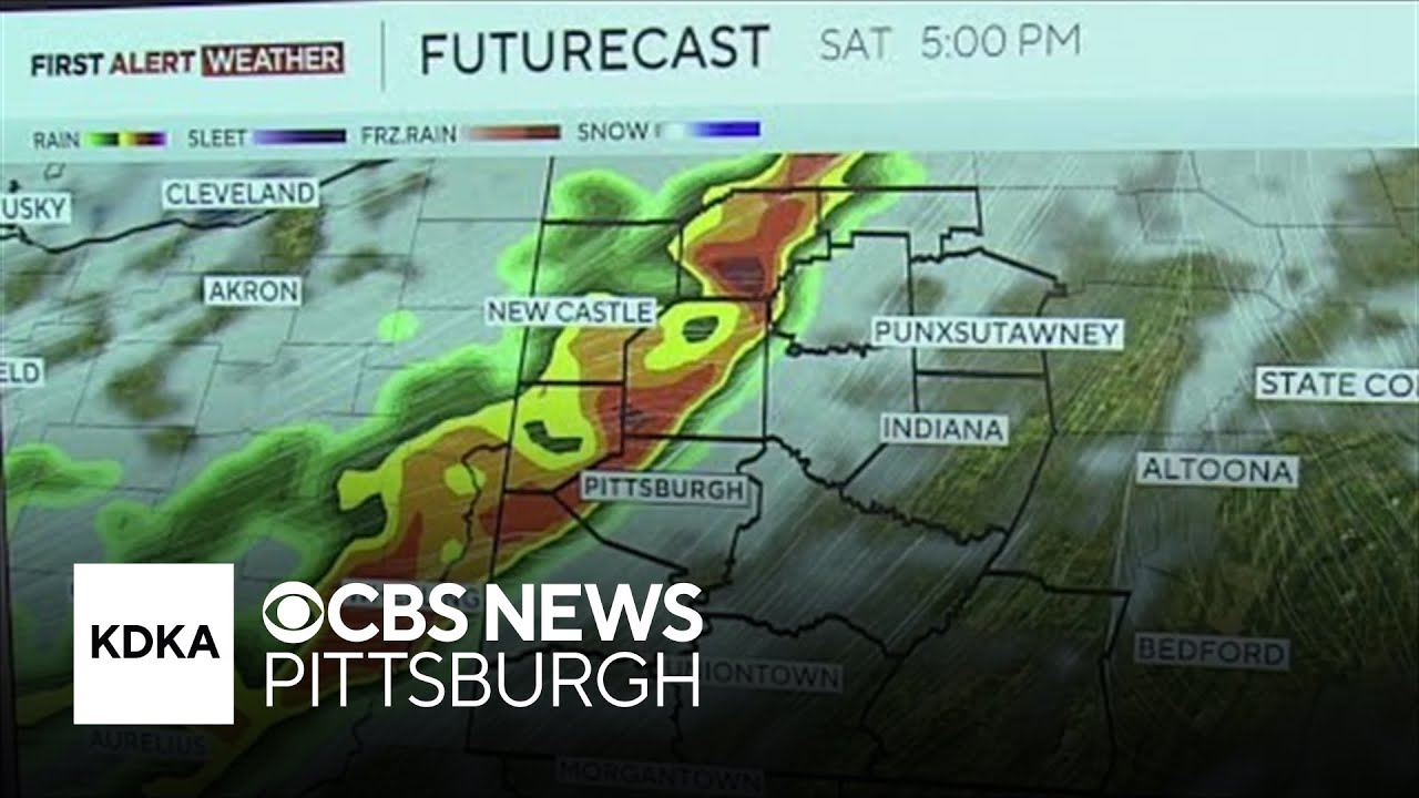 Strong to severe thunderstorms and gusty winds possible Saturday in western Pennsylvania