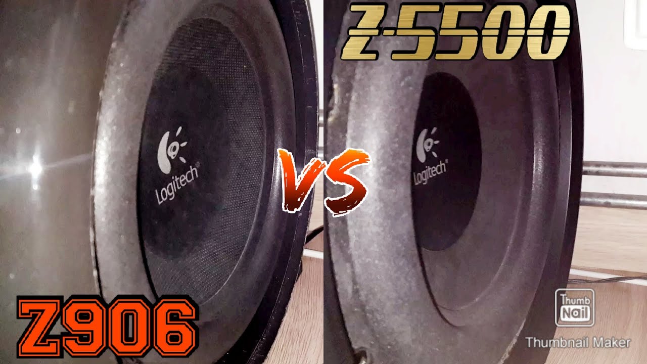 LOGITECH Z906 vs LOGITECH Z-5500 Subwoofers Comparison 🔊🔥🔥🔥 [WASZA MUZA 53]