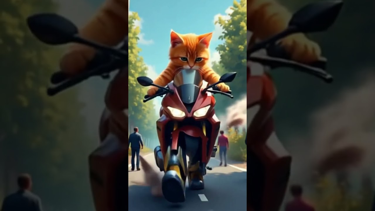 #cat #cute #dancevideo #cartooncharacters #cartoon #dancevideo #bike #ai #beby