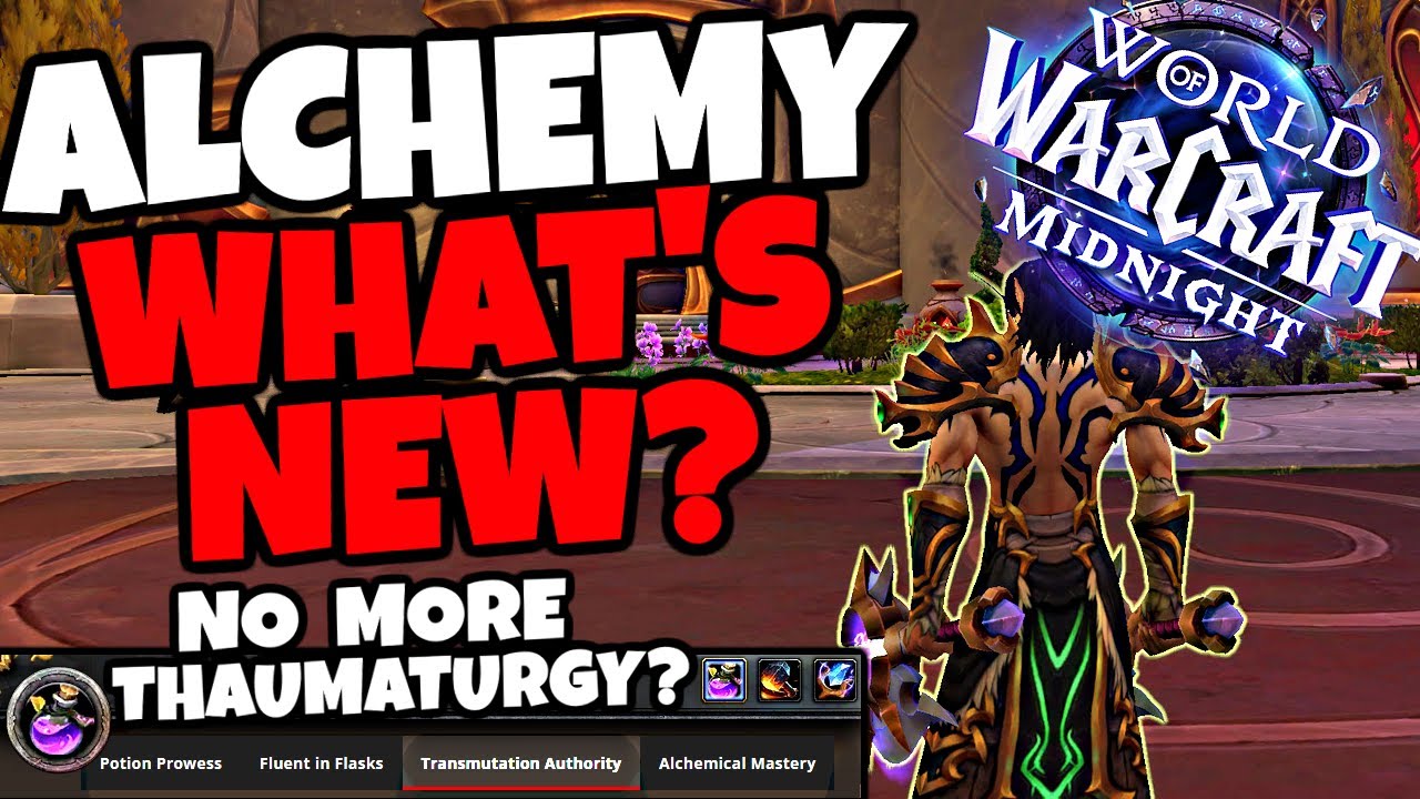 Midnight Alpha Profession Changes - Alchemy Overview