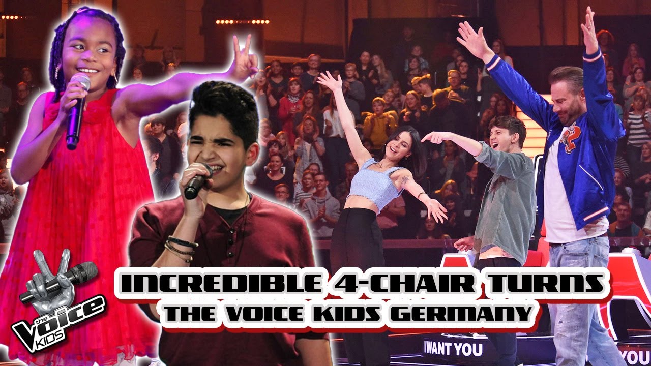 INCREDIBLE 4-Chair Turns of the Voice Kids GERMANY! | The Voice Kids