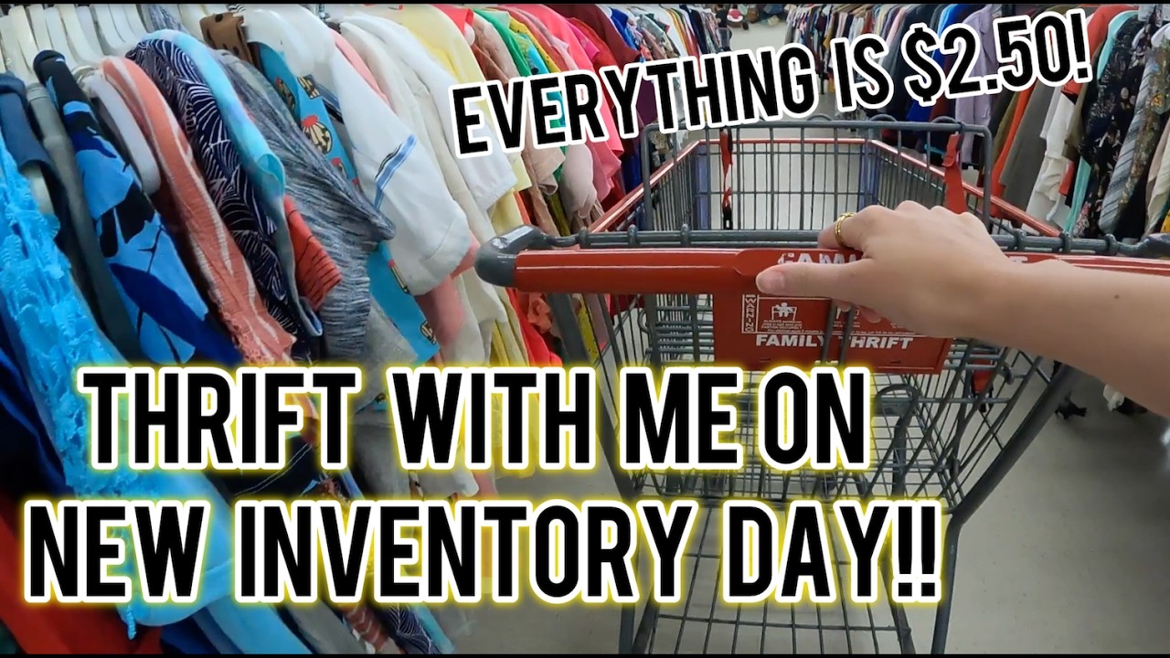 Thrift With Me on New Inventory Day at 7AM!! Amazing Finds to Flip on Poshmark for a GREAT Profit $$