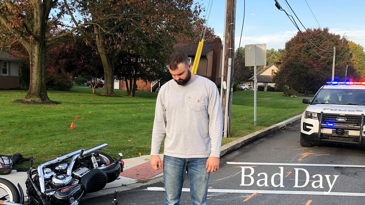 Dump Truck runs over my Bike (I Barely Make it)