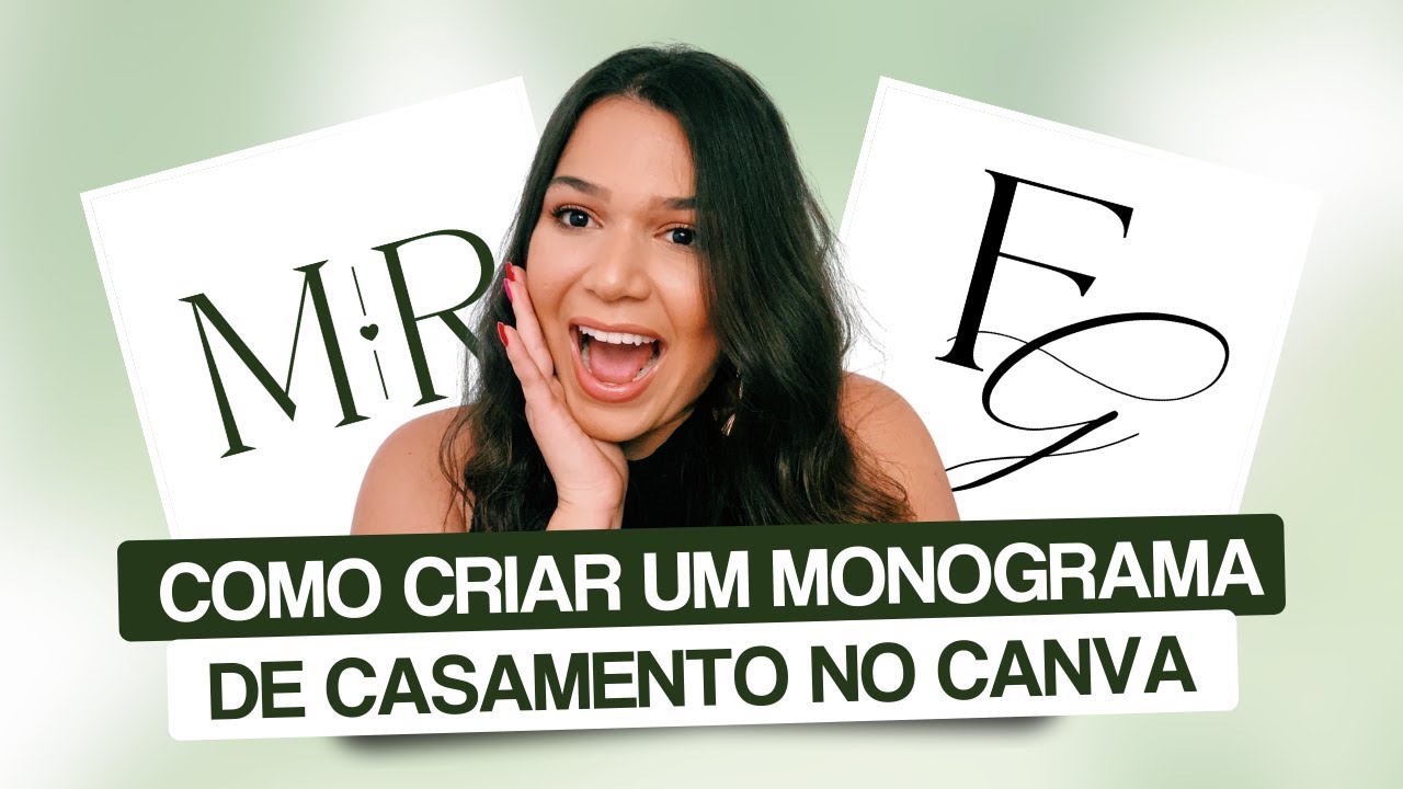 Como criar um MONOGRAMA DE CASAMENTO no Canva [GRÁTIS]