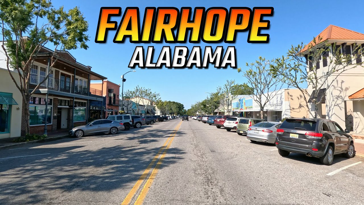 Fairhope Alabama Driving Through