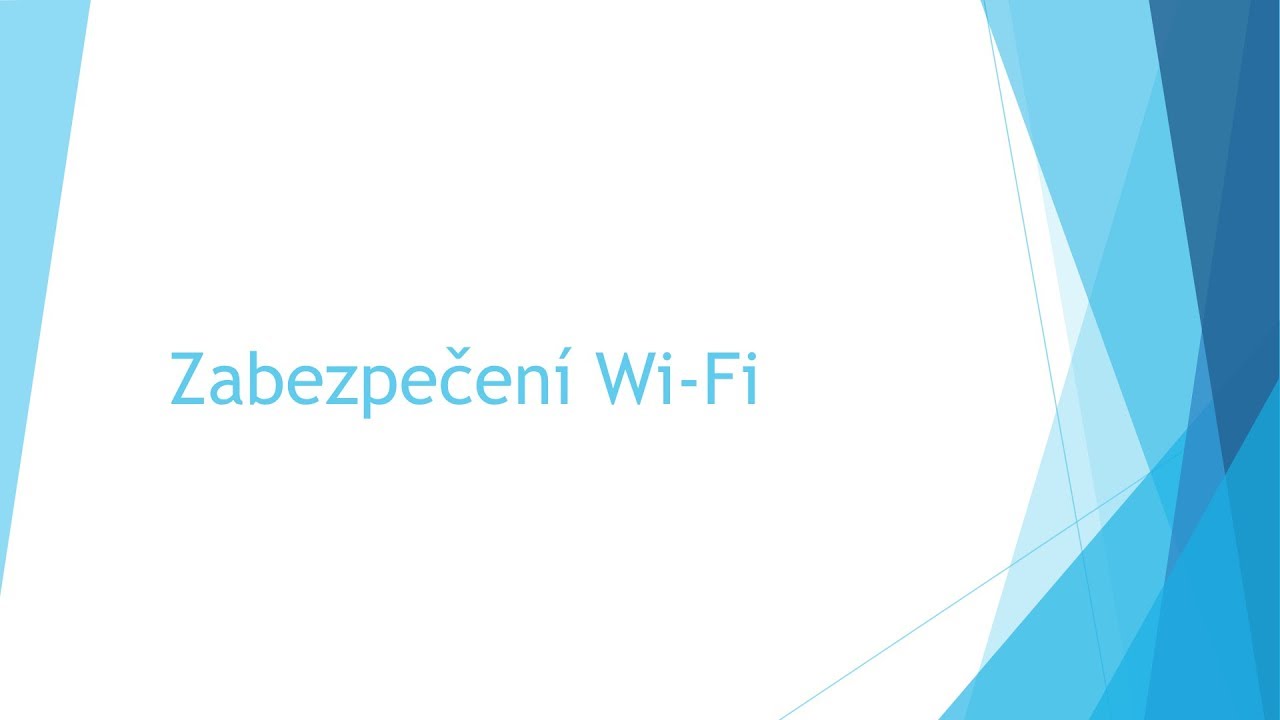 Zabezpečení Wi Fi sítí, hackujeme WEP