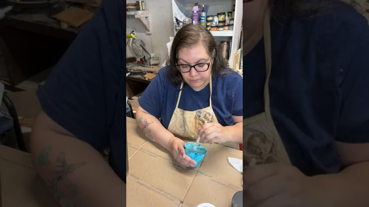 Fb live : layered and textured paint cottage decor board craft / diy 