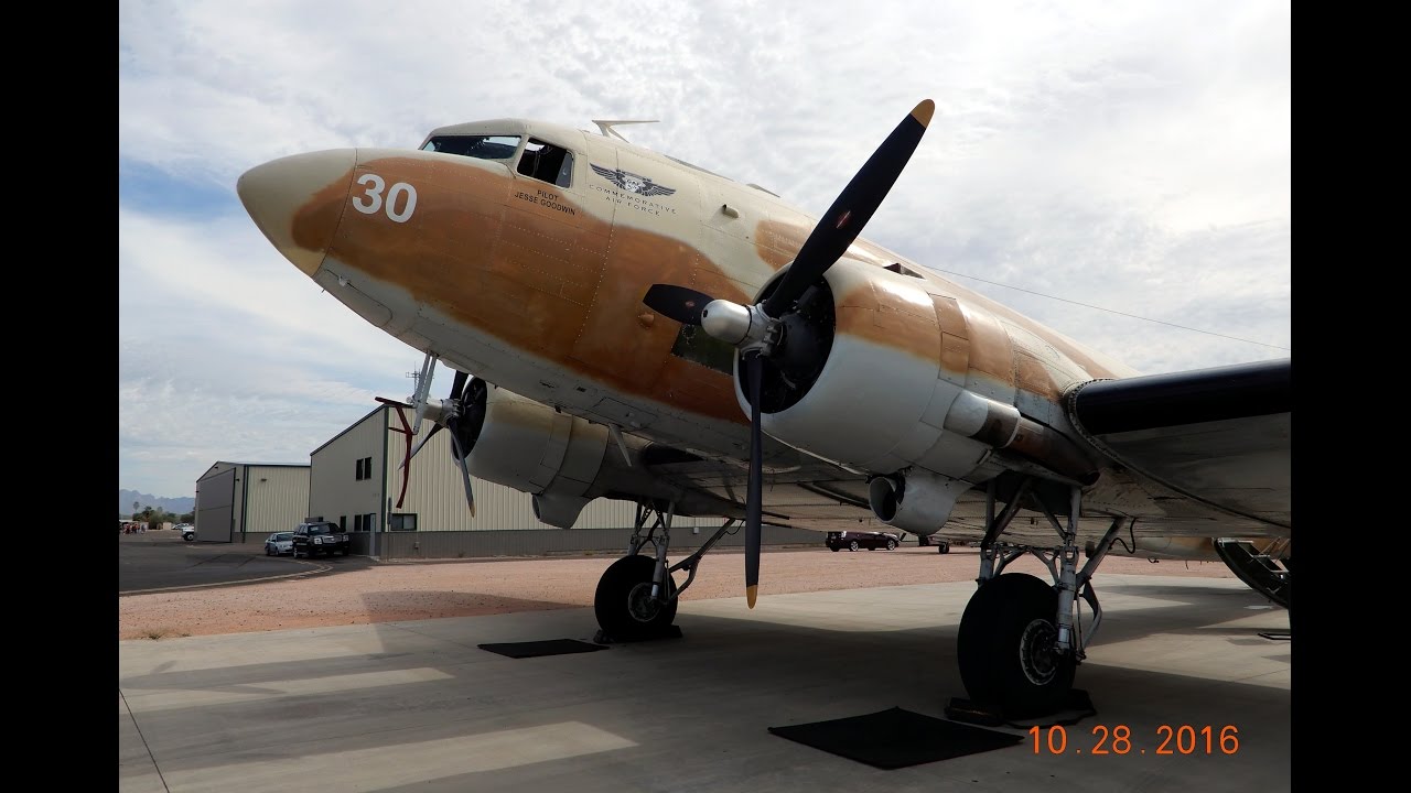 Flight in Douglas C-47 (DC-3) 