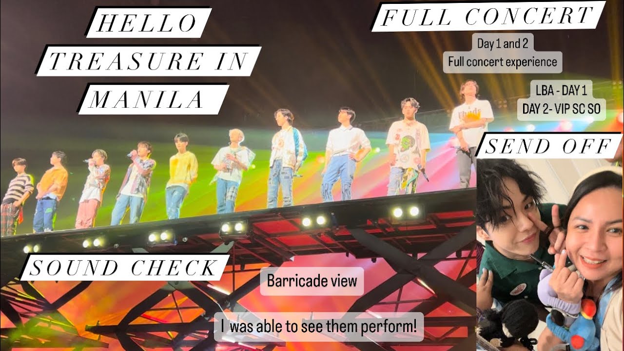 HELLO TREASURE IN MANILA 2023 - Day 1 and 2 FULL CONCERT - I was able to get a selfie with Jaehyuk!