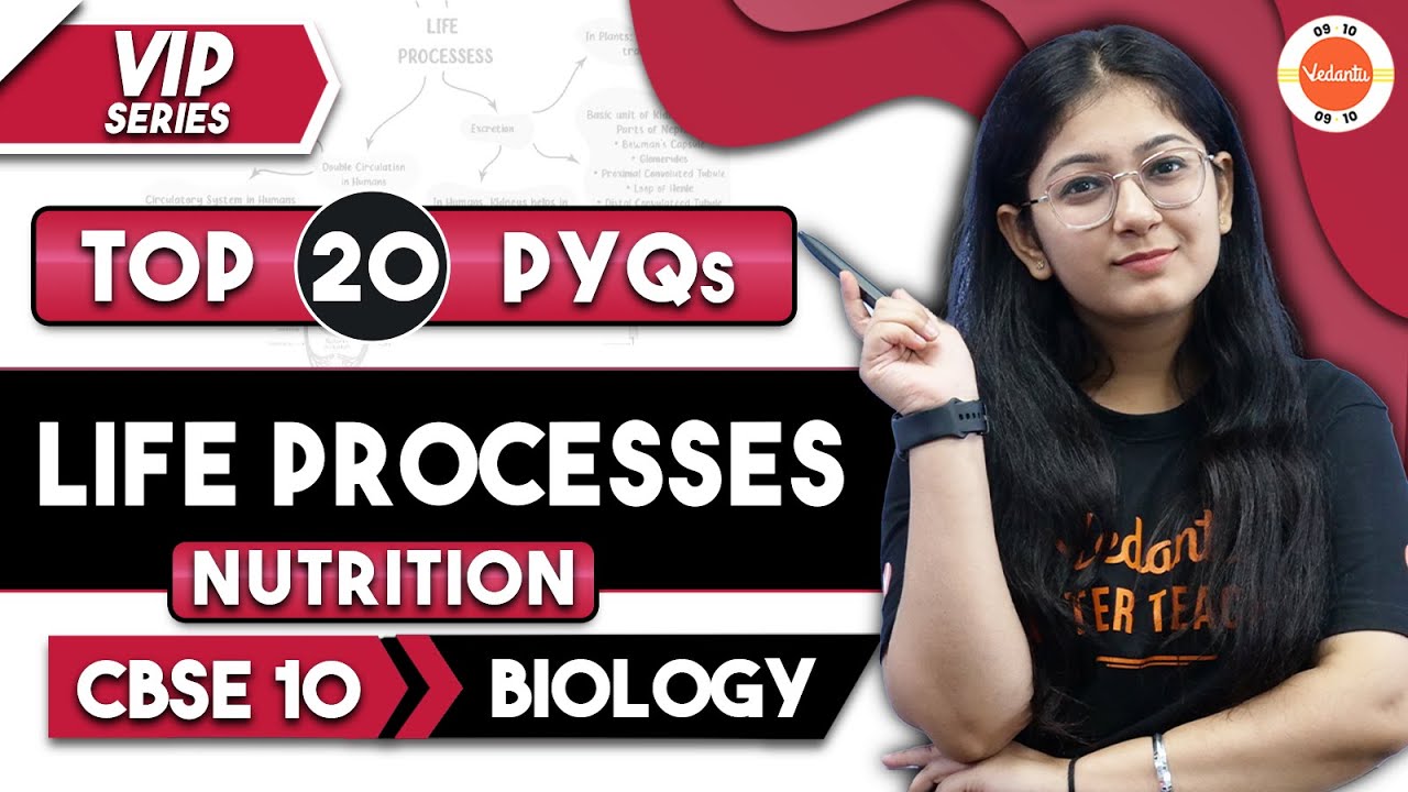 Top 20 Important PYQ of Life Processes Class 10: Nutrition | Class 10 Biology Chapter 1 | VIP Series