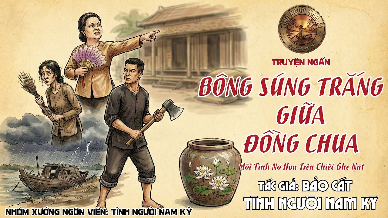 Truyện Nam Kỳ Xưa | BÔNG SÚNG TRẮNG GIỮA ĐỒNG CHUA | Nghe Chuyện Xưa Cho Dễ Ngủ