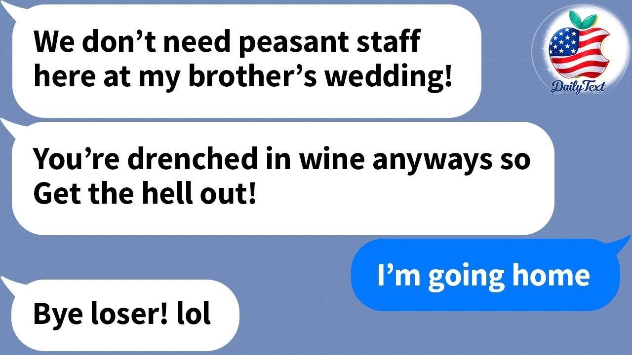 【Apple】 My fiancé's little sister poured wine on me at the wedding without knowing who I was