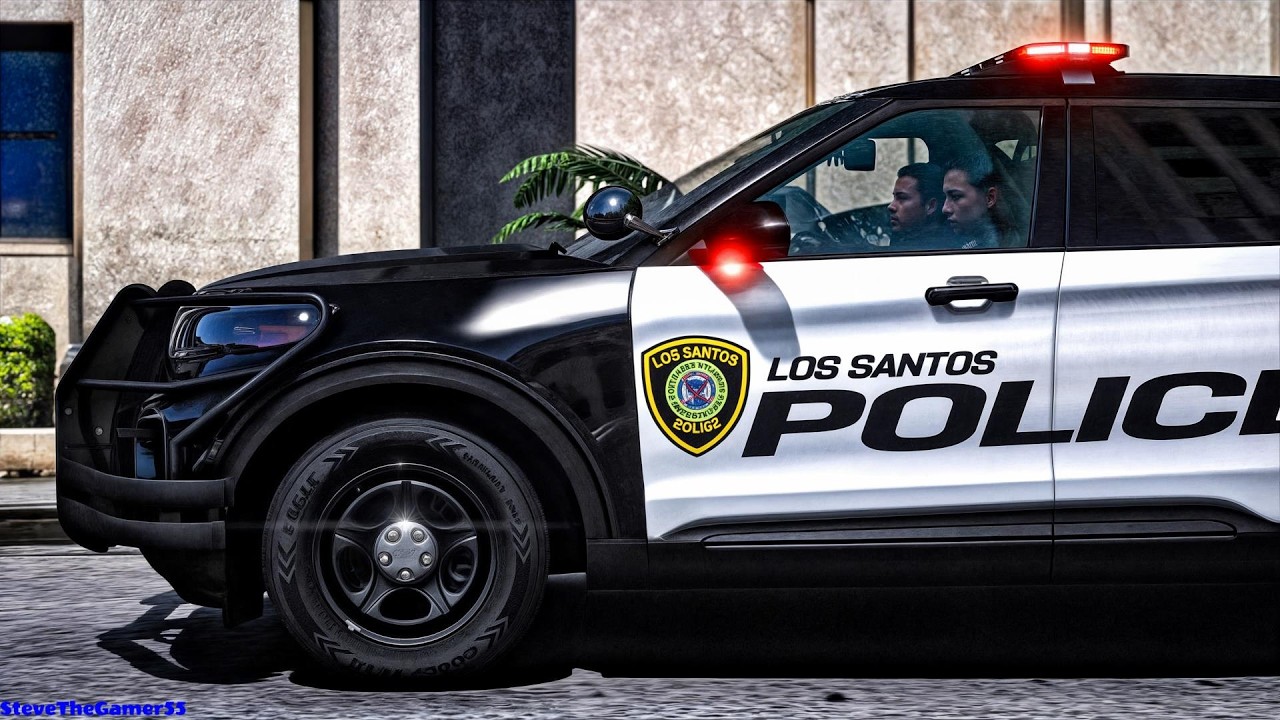 Playing GTA 5 As A POLICE OFFICER City Patrol| HOUSTON PD|| GTA 5 Lspdfr Mod| 4K