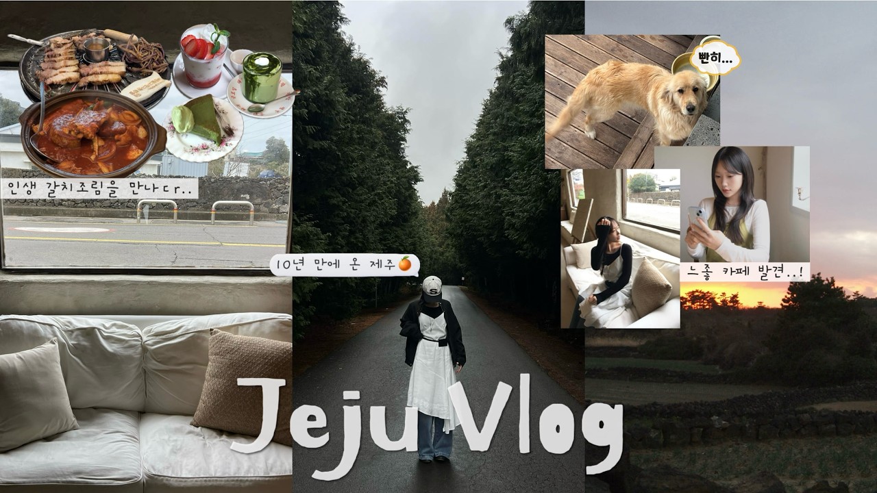 제주 Vlog🏝️ | 느좋 카페 발견..!♥ | 3박 4일 | 서쪽에서 동쪽까지 ! | 인생 갈치조림을 만나ㄷr..🐟 | #제주여행 #jeju