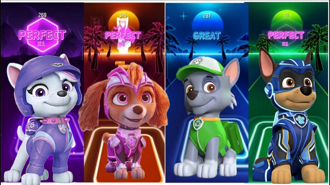 Paw Patrol in the Secret Tile Universe 🔮🎶