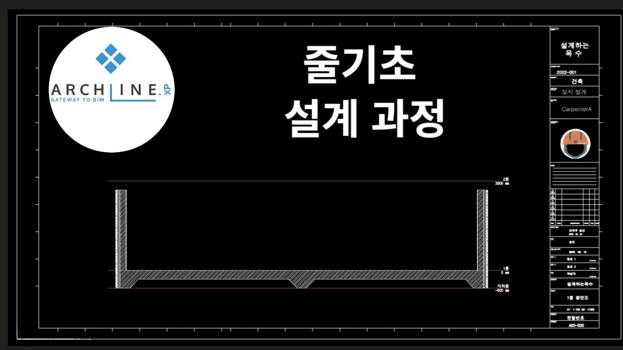 줄기초 설계 과정
