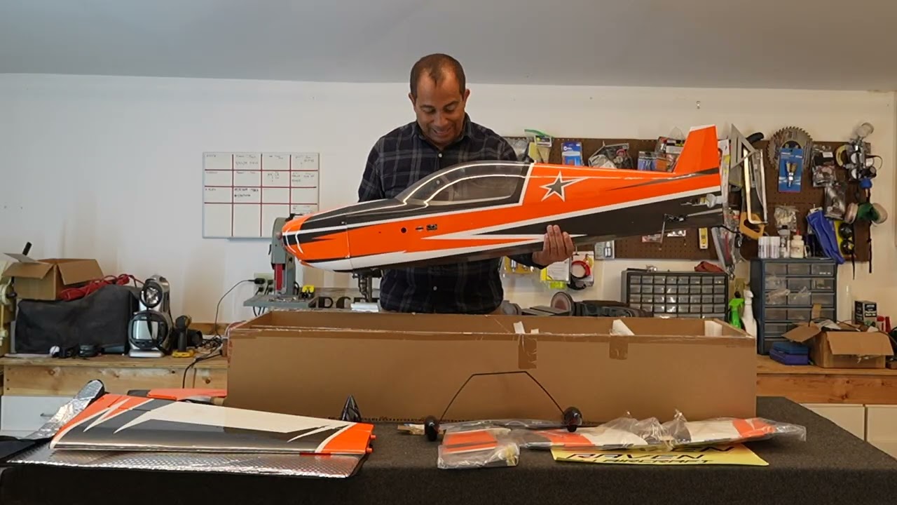 AJ Aircraft  61 Raven PNP RC Plane Unboxing