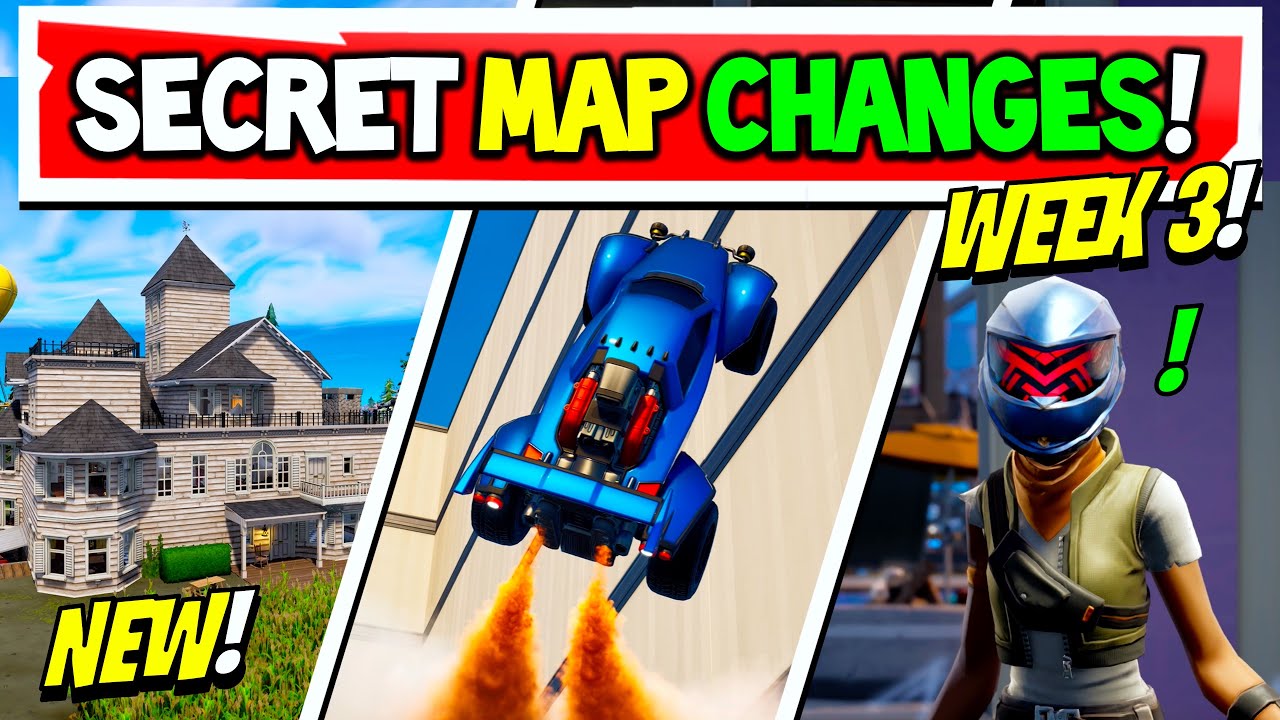 Fortnite Season 4 SECRET MAP CHANGES 