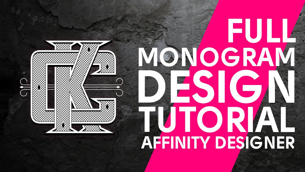 Учебное пособие по созданию логотипа-монограммы в Affinity Designer — полное и бесплатное учебное...