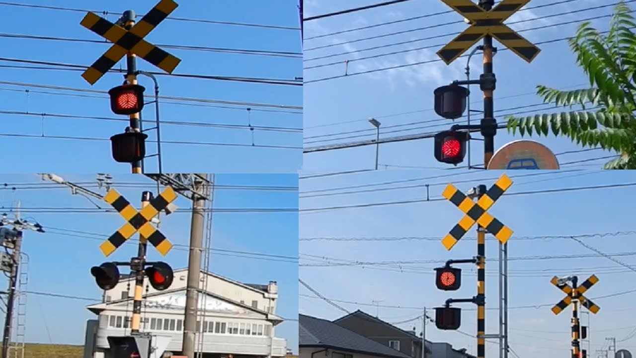 【踏切】東武鉄道の音が遅い踏切を集めてみた (Railroad crossing in Japan)