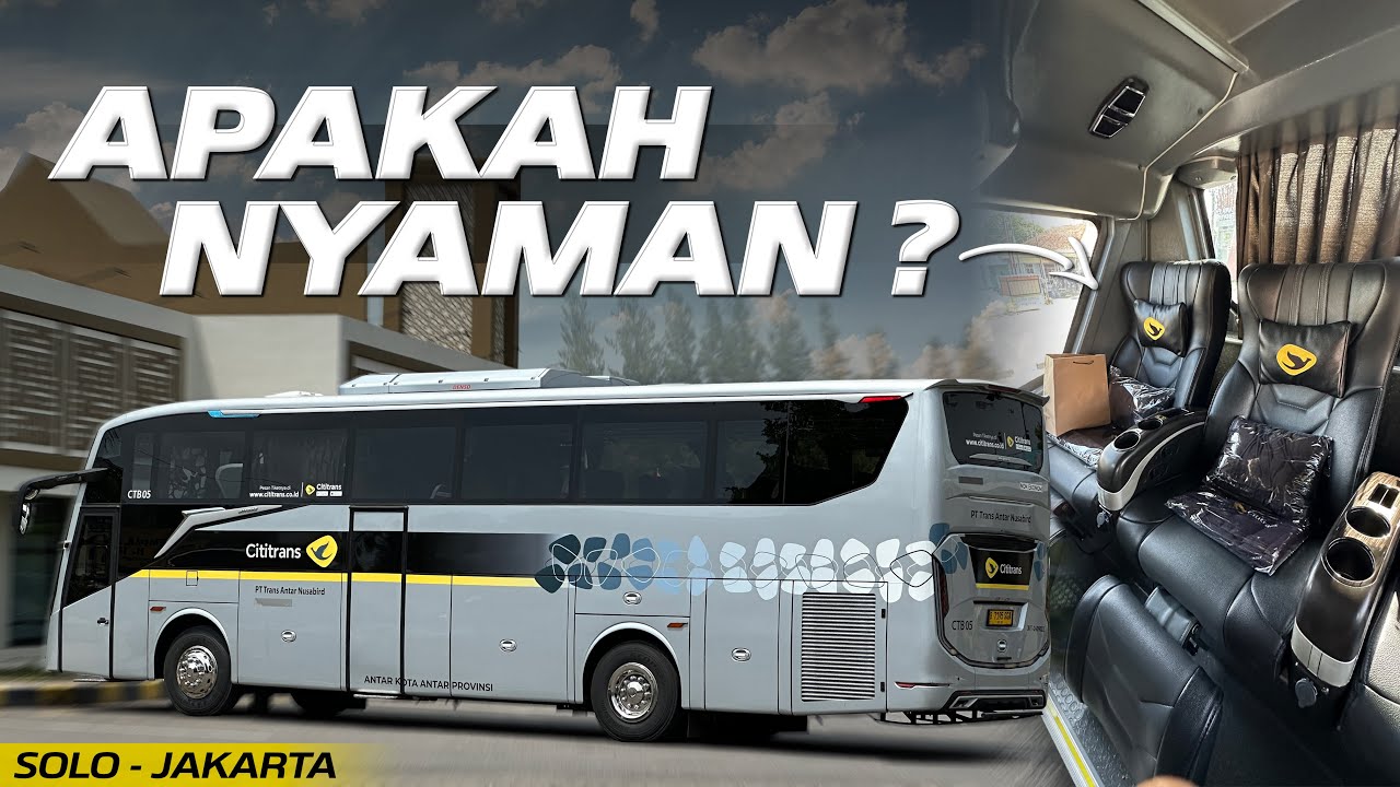 DUDUK PALING BELAKANG DI BUS CITITRANS😢‼️Trip Solo - Jakarta with Cititrans Super Executive