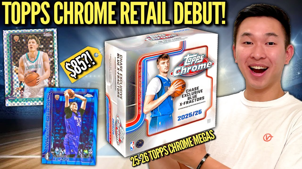TOPPS CHROME BASKETBALL RETAIL HAS FINALLY ARRIVED! 😱🔥 2025-26 Topps Chrome Retail Mega Box Review
