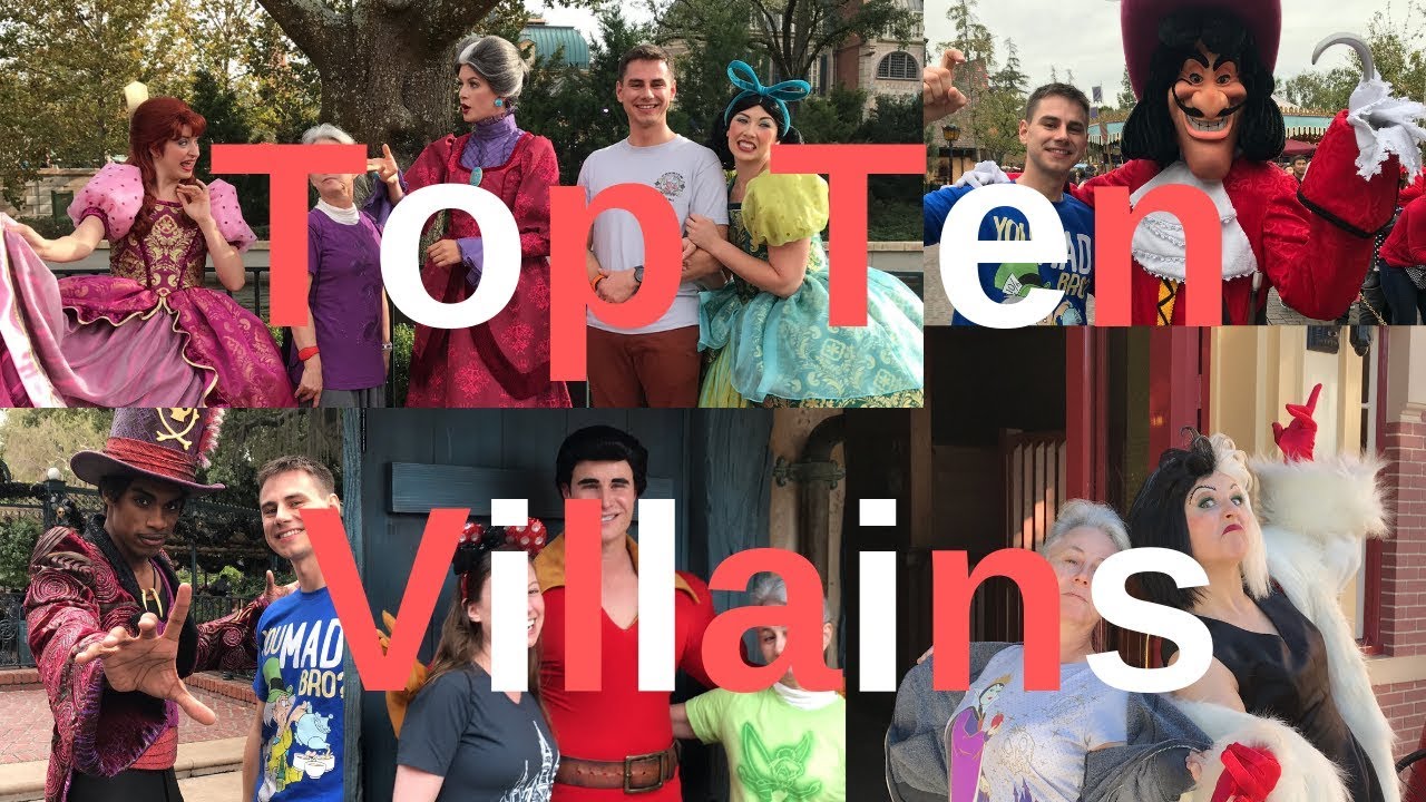 Top Ten VILLAIN meet and greets AT DISNEY! Wickedly FUN!  Who is the best VILLAIN???