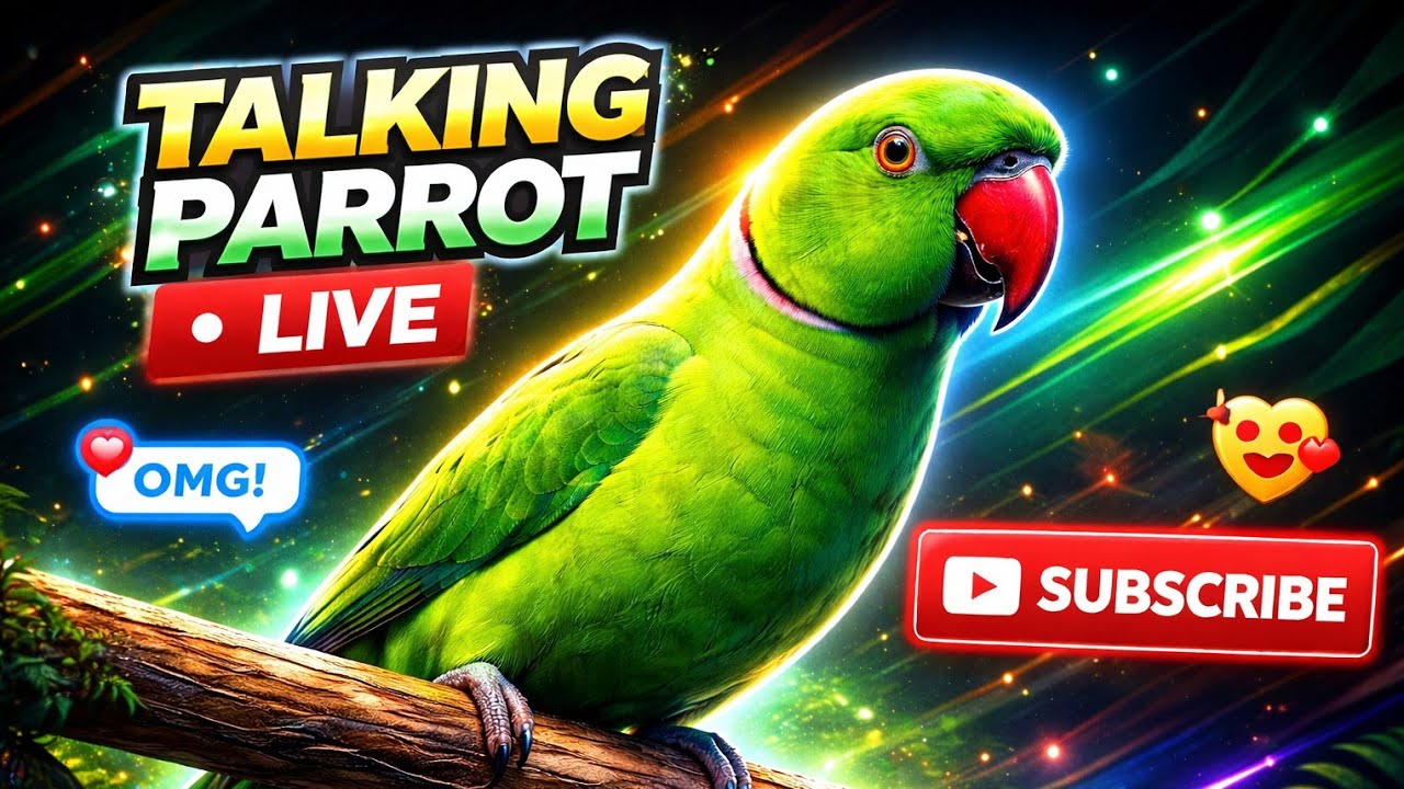 TALKING PARROT is live! (SUBSCRIBE IF YOU LOVE BIRDS)🤗