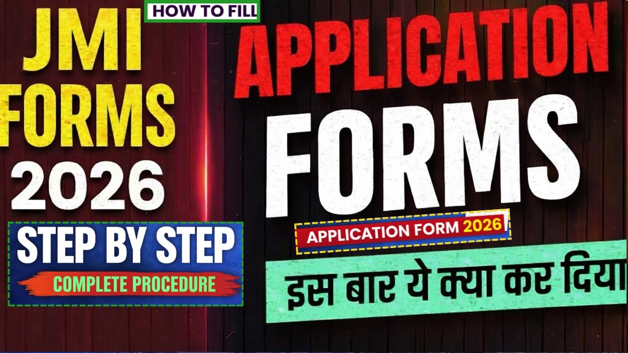 How to Fill JMI Application Form 2026 | Full Procedure