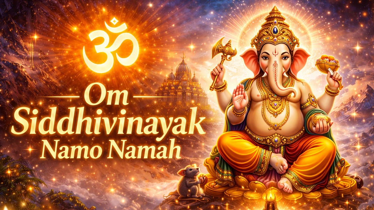 Om Siddhivinayak Namo Namah | ॐ श्री सिद्धिविनायक नमो नमः | Ganesh Mantra | Ganpati Bhajan Song