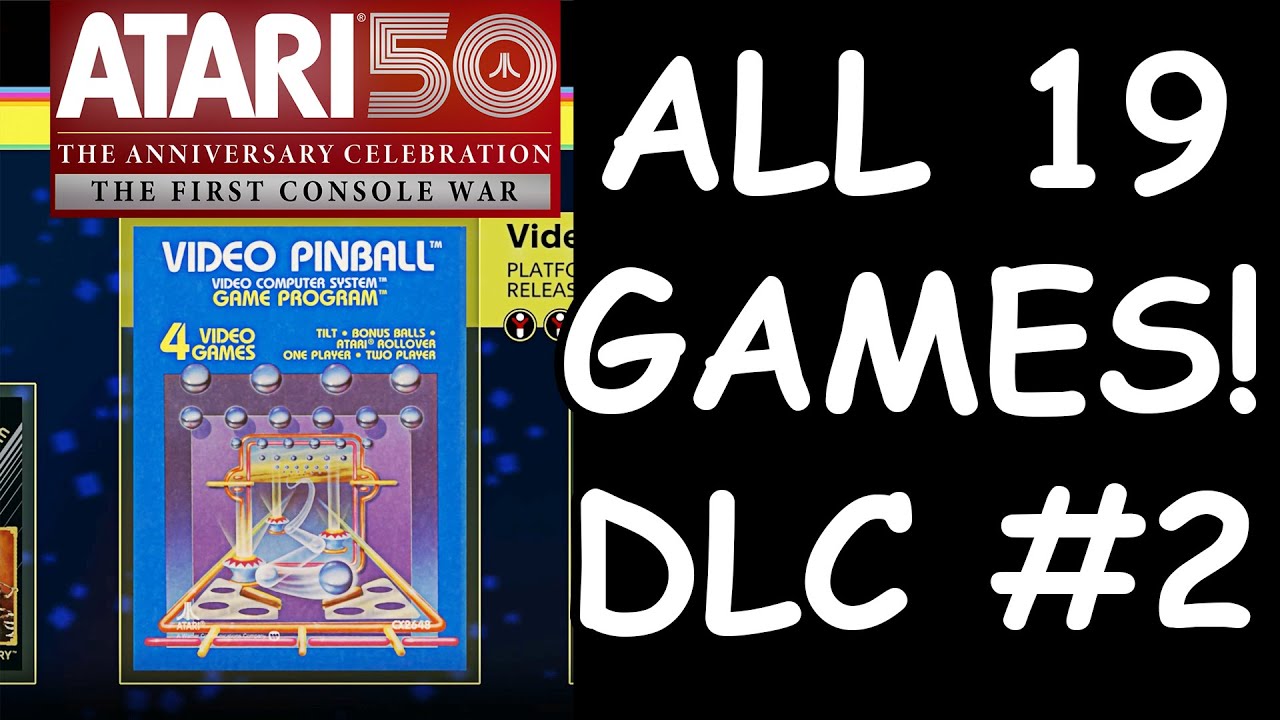 THE FIRST CONSOLE WAR: ALL 19 GAMES! ATARI 50 DLC #2 GAMES! - ATARI 50 Celebration (4K HD 60FPS)