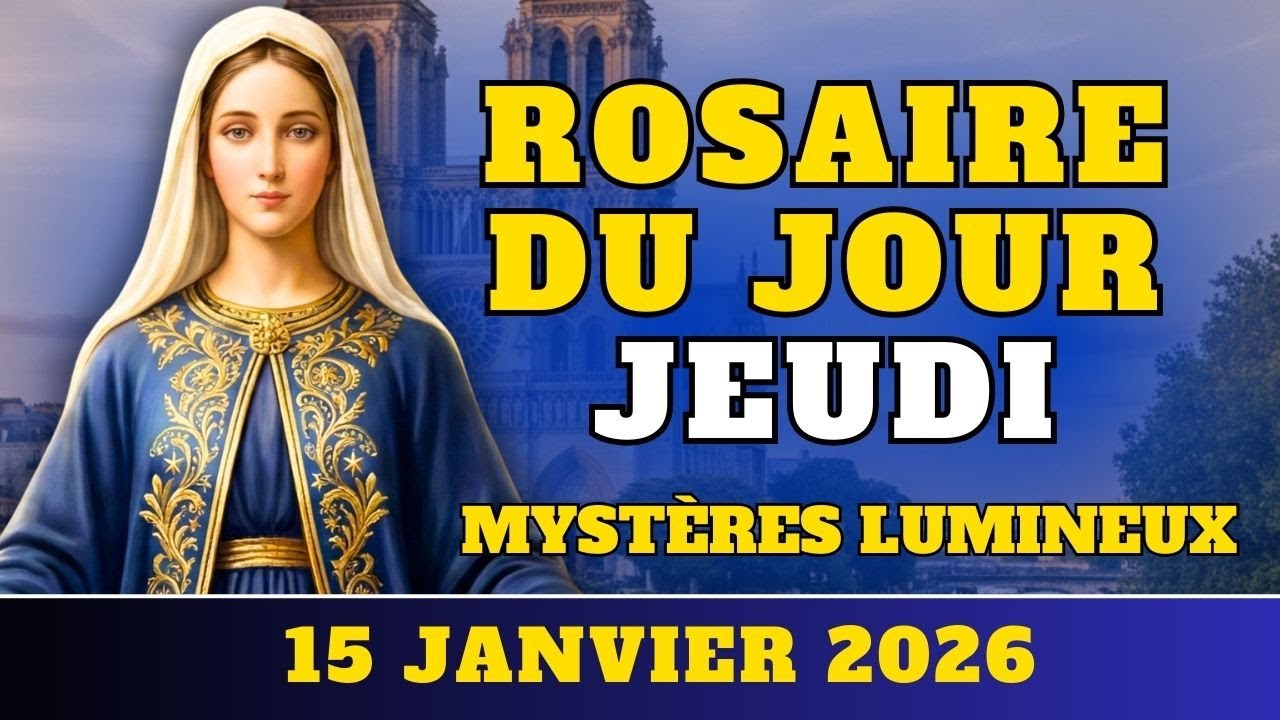 SAINT ROSAIRE DU JOUR 🙏🏻 15 JANVIER 🙏🏻 MYSTÈRES LUMINEUX - FORCE SPIRITUELLE ET FORCE DE DÉCISION.