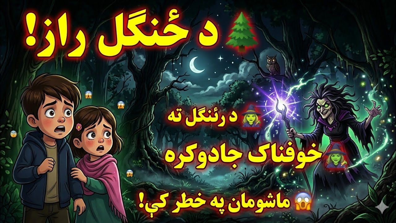 Pashto Kids Story | Yao Tor Jangal Aw Khofnak Jadugara | Pashto Drama Part 1