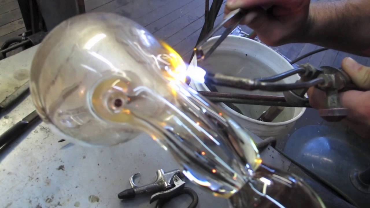 Hand Blown Glass Silver Octopus Sculpture