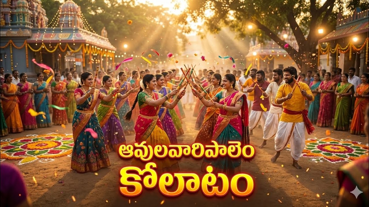 Avulavaripalem Kolatam | Gajulamma Gajulu song | Andhra Village Tradition #kolatam 