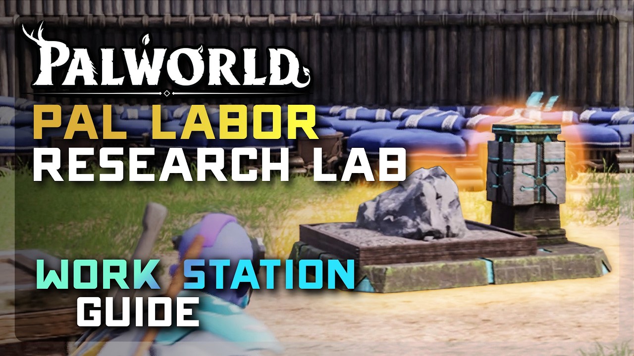 Palworld 1.0 Pal Labor Research Lab Guide 🧪 PERMANENTLY BUFF Your Bases Work Speed & Efficiency