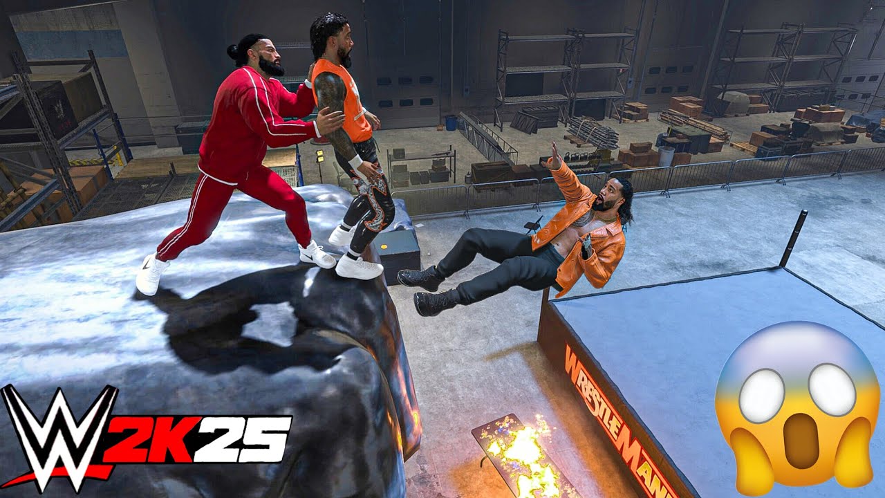 Роман Рейнс разгромил Усо за кулисами — геймплей WWE 2K25 | Последняя драка 2025 года