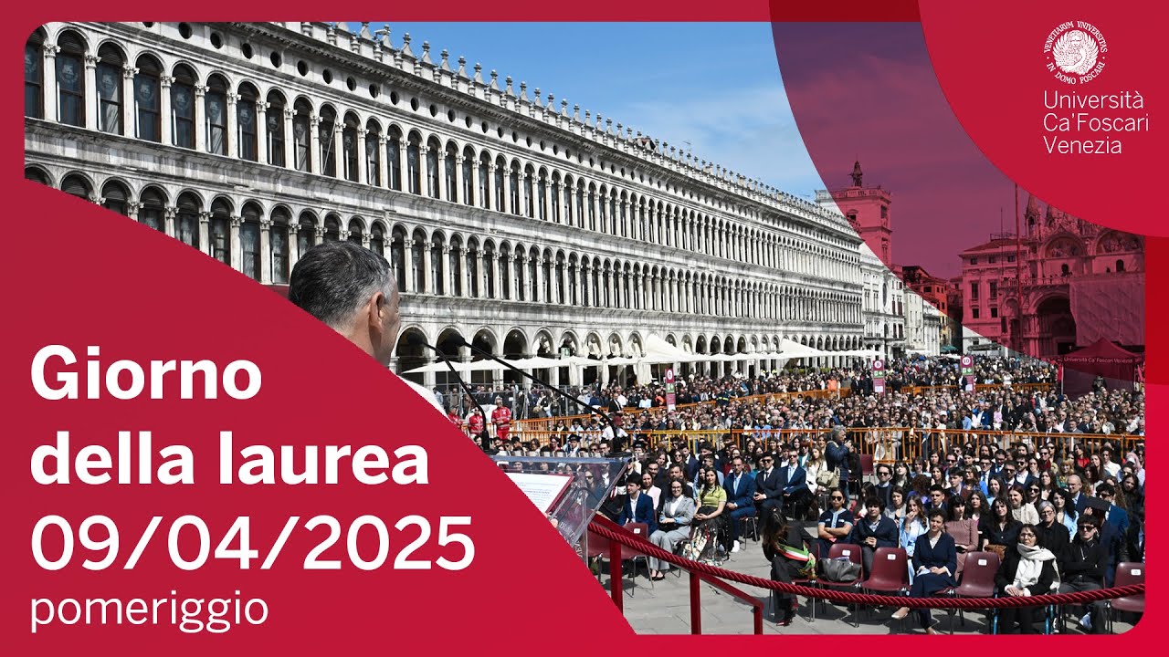 Giorno della laurea - 9 aprile 2025 (pomeriggio)