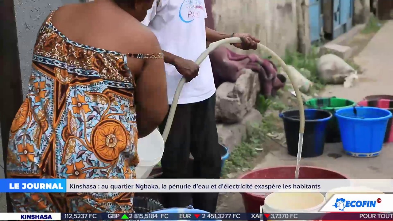 JT 20H 05 MARS : AU QUARTIER NGBAKA, LA PÉNURIE D'EAU EXASPERE LES HABITANTS