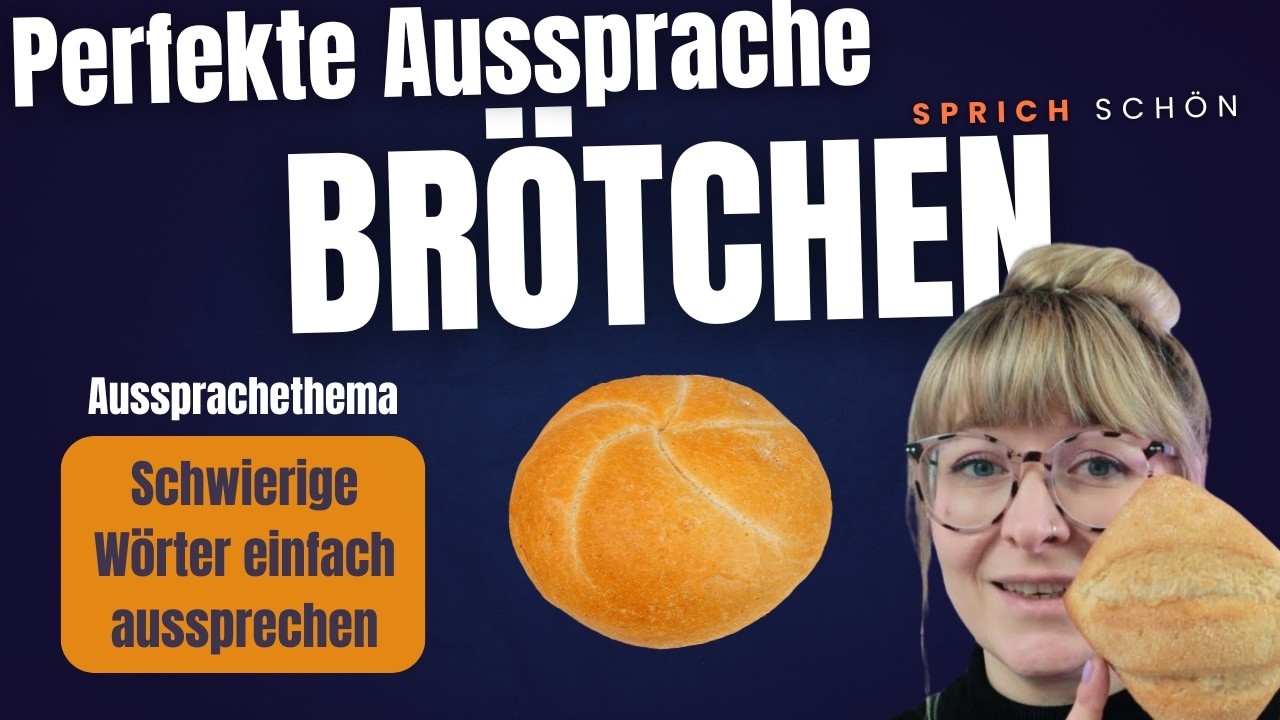 Aussprache von BRÖTCHEN | Aussprache deutsches R | Aussprache Umlaut ö | german pronunciation