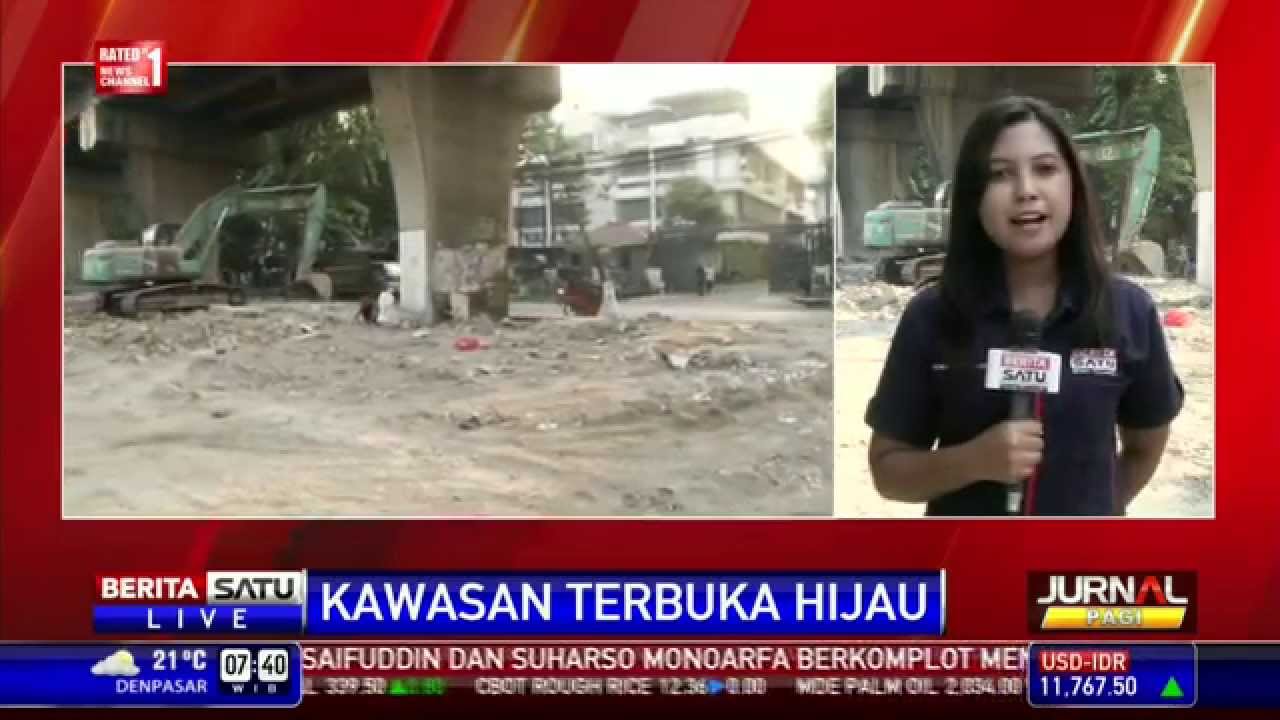 Kolong Rel Stasiun Sawah Besar Dijadikan Kawasan Terbuka Hijau