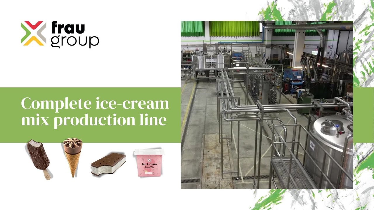 Complete automatic ice cream production line - Fraugroup
