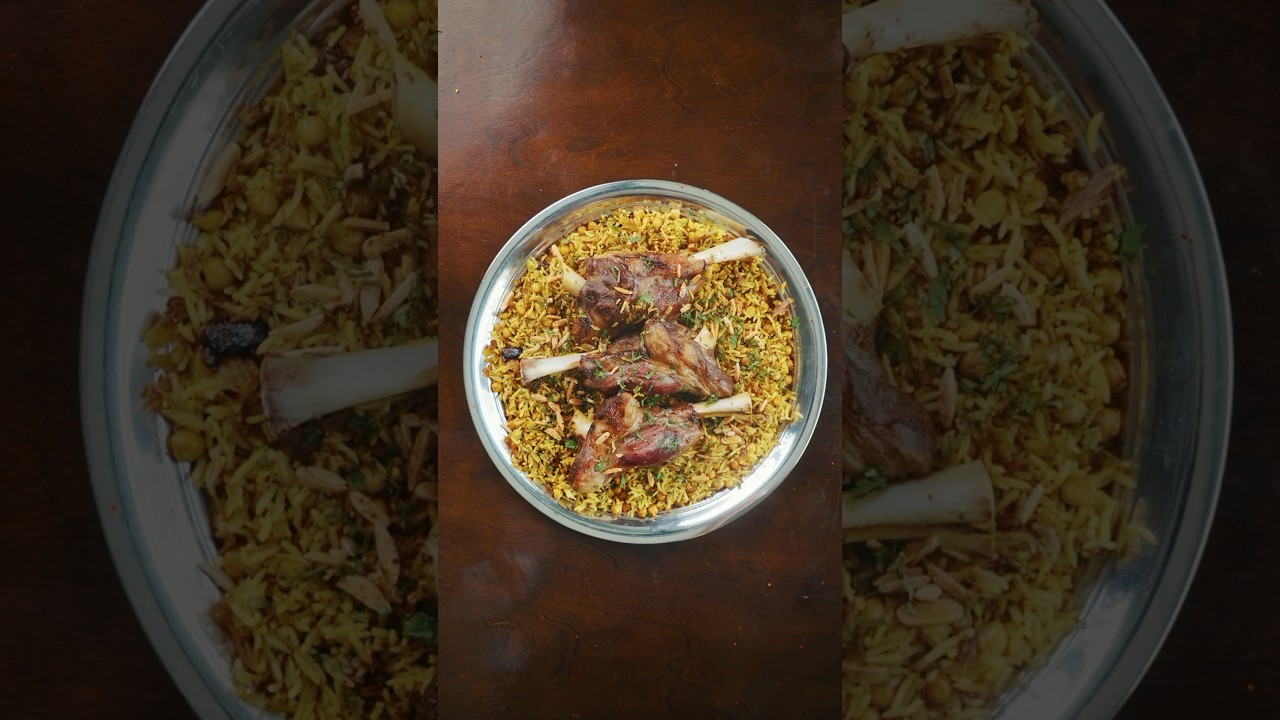 Qidra || traditional Palestinian lamb and rice #ramadan #palestinianfood #lamb #arabicfood