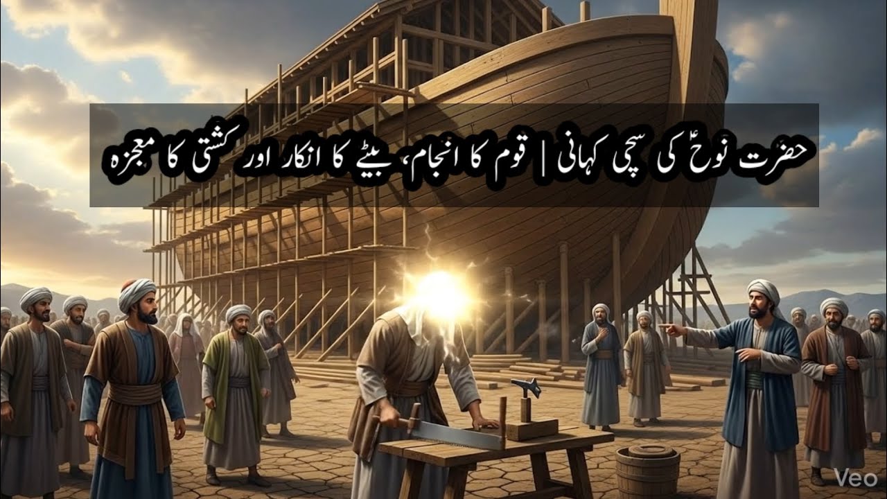 حضرت نوحؑ کی سچی کہانی | قوم کا انجام، بیٹے کا انکار اور کشتی کا معجزہ |
